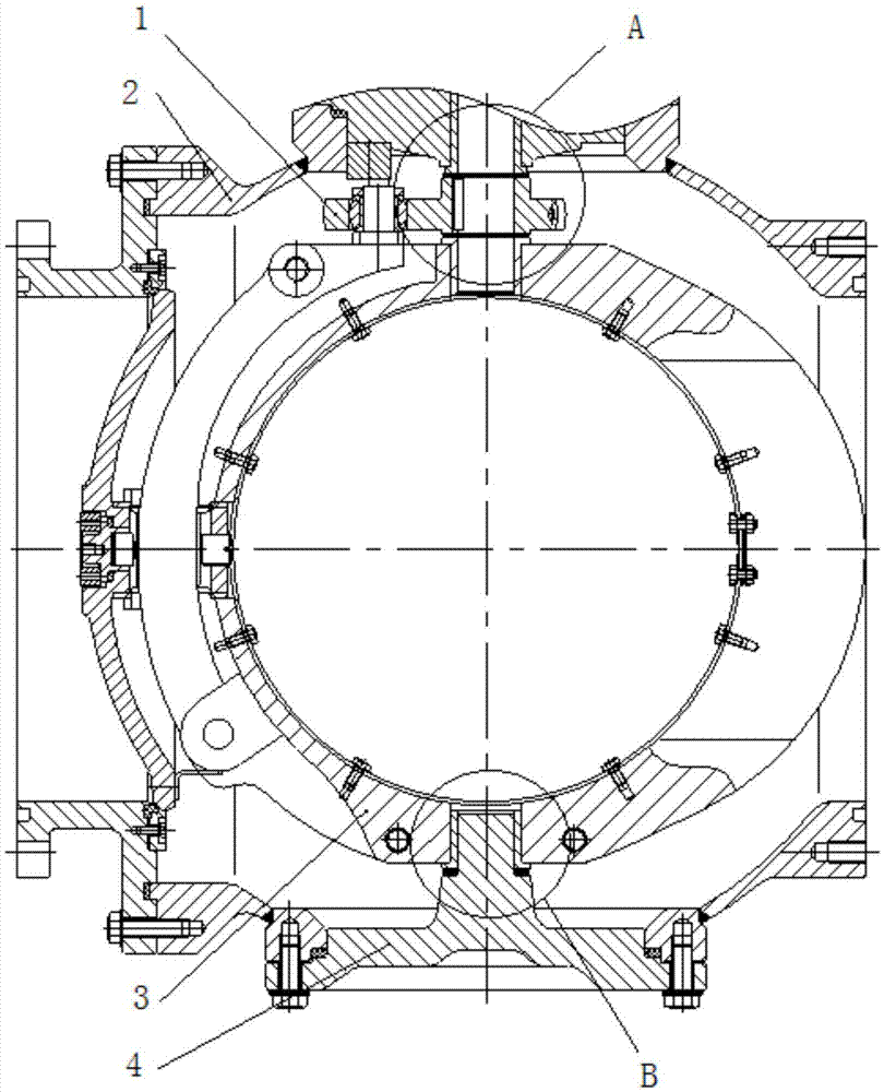 Device and method for eliminating displacement gap of rotating drum vacuum valve element