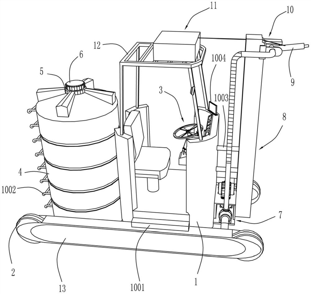 A fermenter cleaning machine used in the field of microorganisms