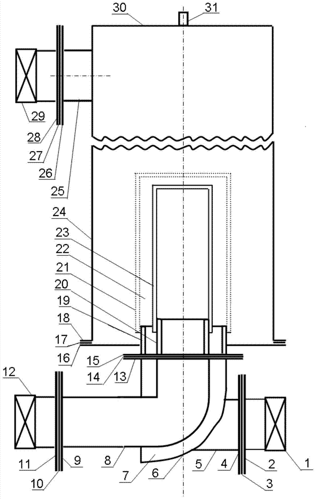 A device for treating low-concentration refractory organic industrial wastewater