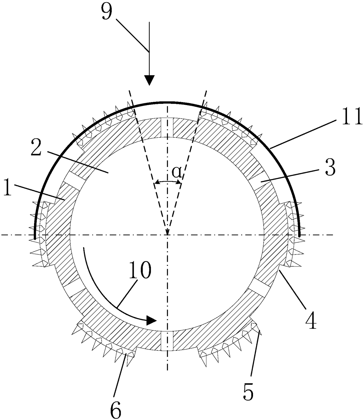 Electrolytic milling-grinding machining tool cathode with efficiency and precision and electrolytic milling-grinding method
