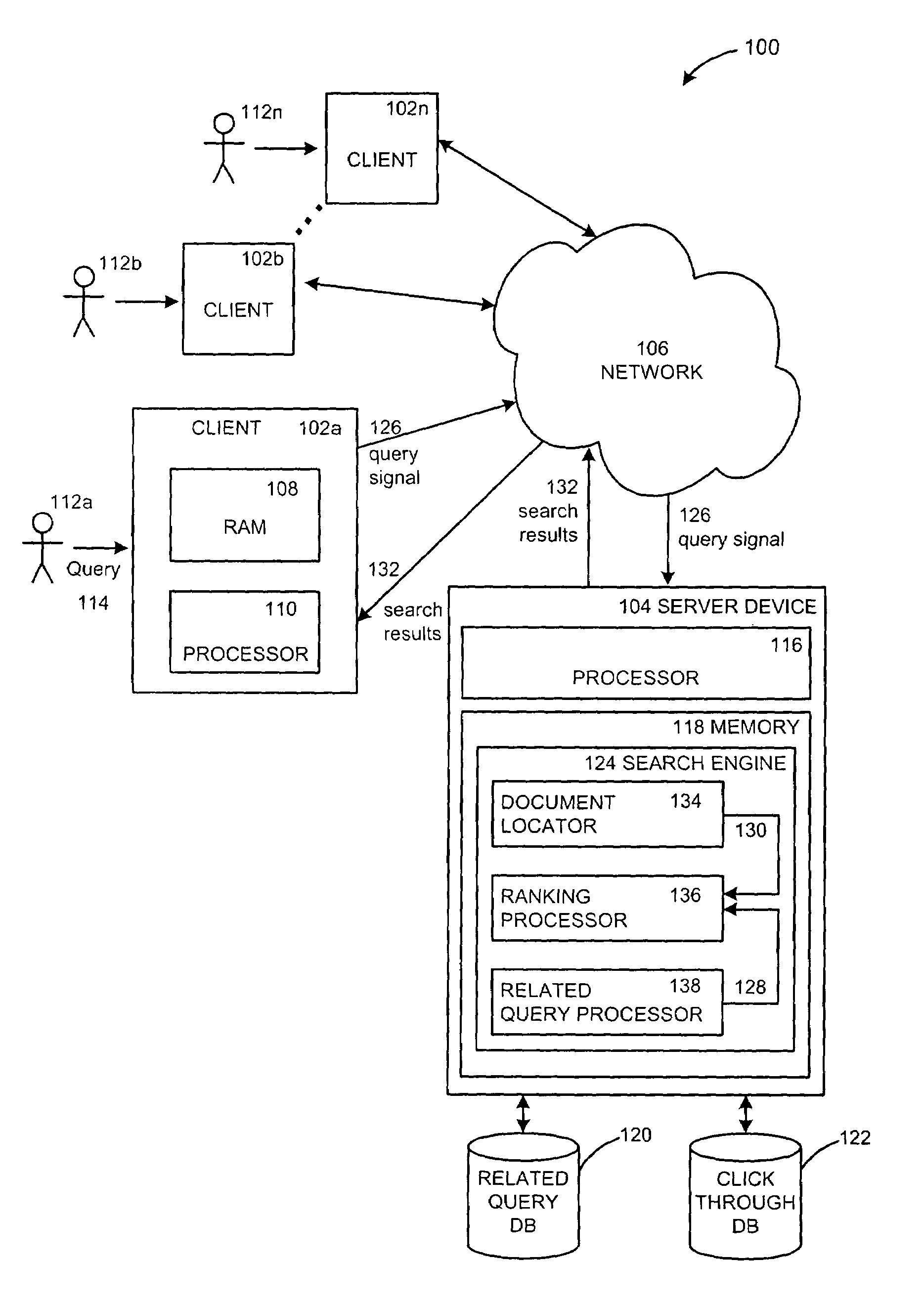 Methods and systems for improving a search ranking using related queries