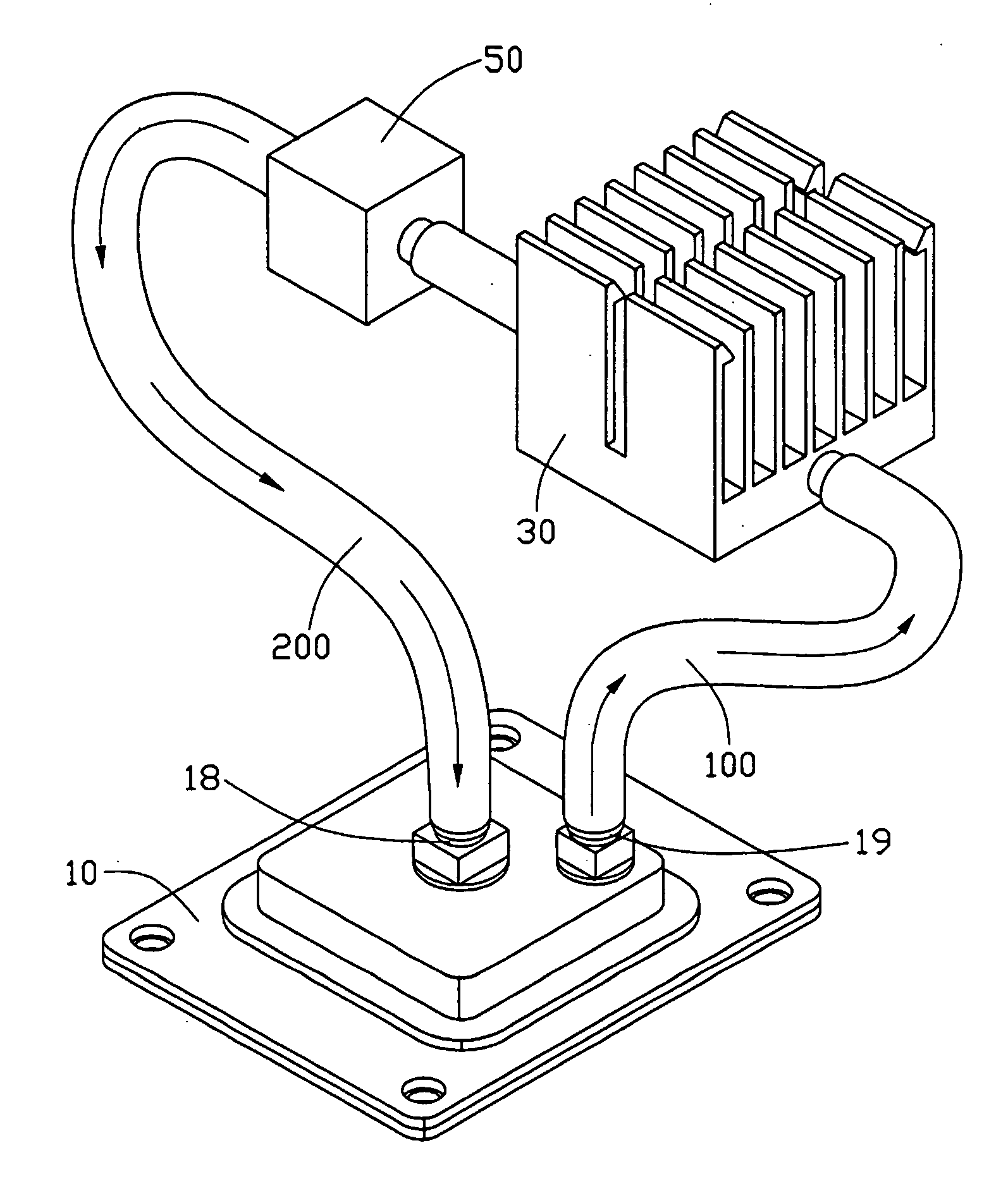 Liquid cooling device