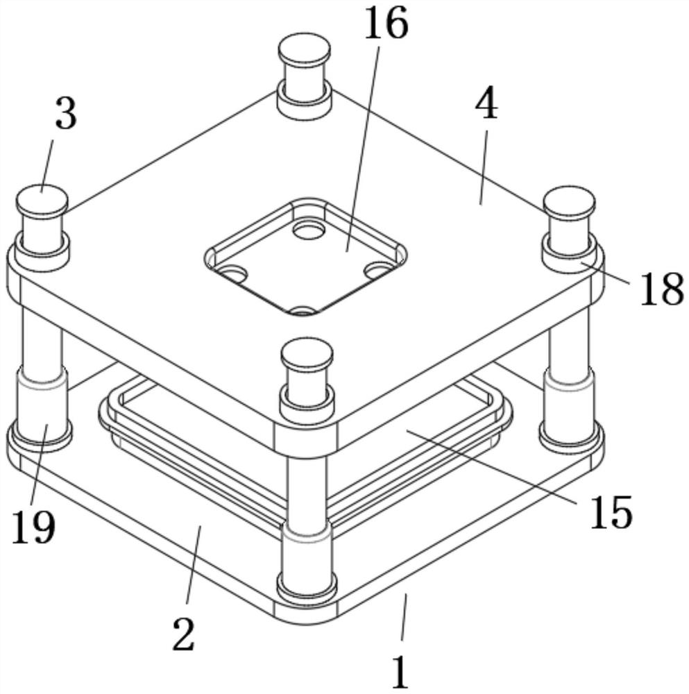 A kind of integrated mould and method for punching and trimming of pulp moulded products