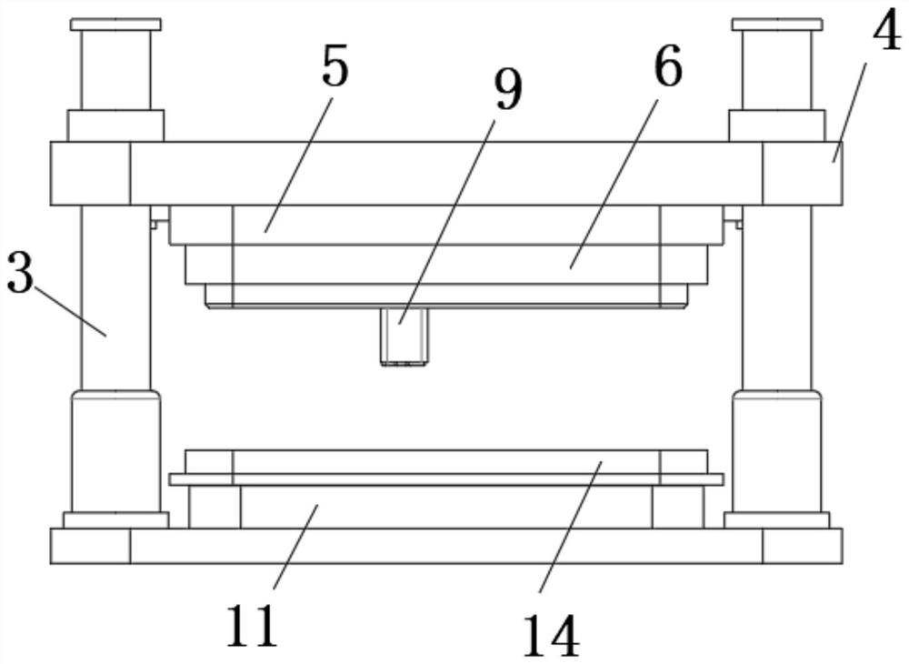 A kind of integrated mould and method for punching and trimming of pulp moulded products