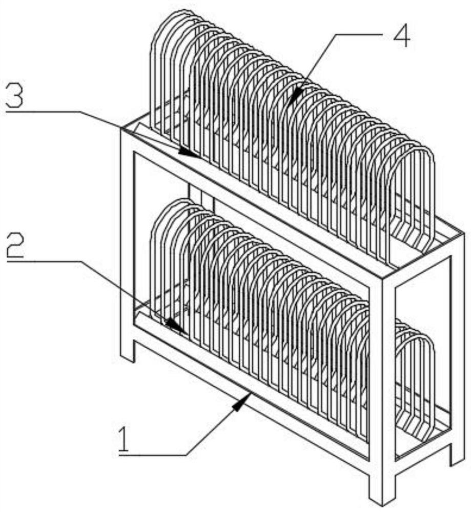 Integrated connecting disc storage rack