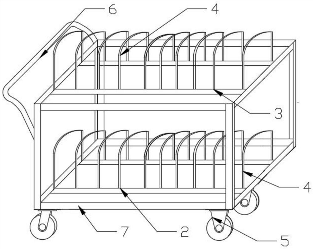 Integrated connecting disc storage rack