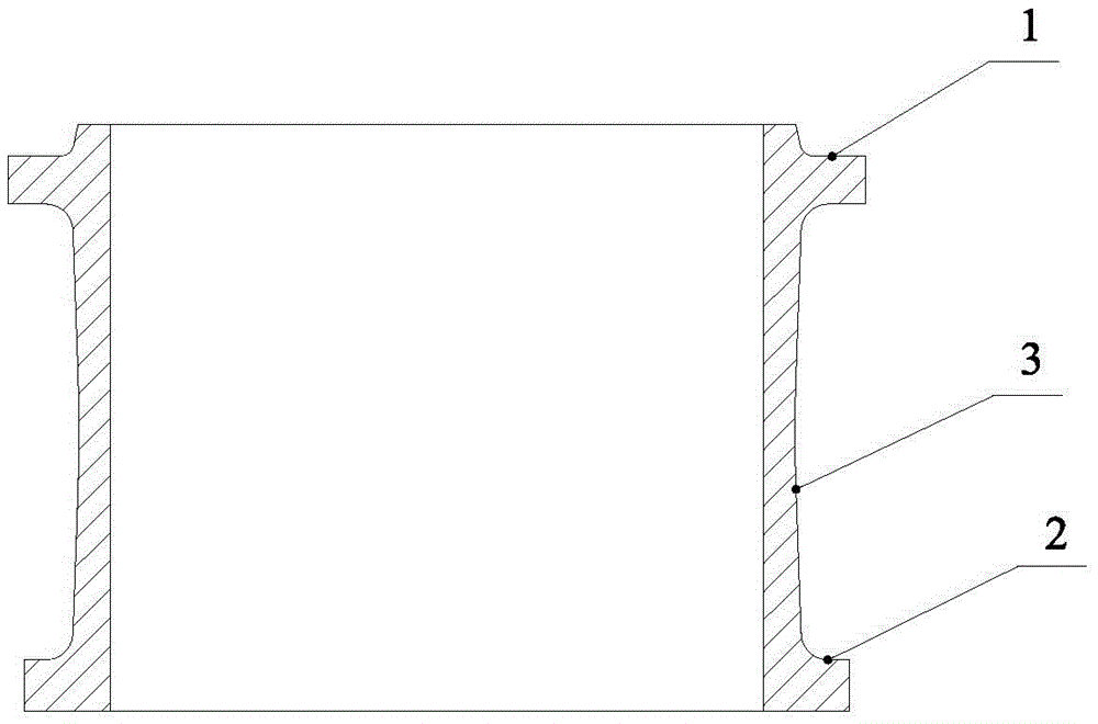 Casting and cooling system and cooling method of high-carbon steel thin-walled annular casting