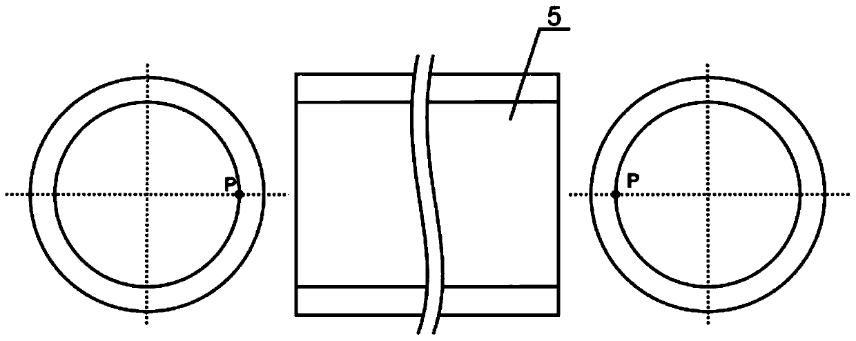 Caliper gauge and method for controlling starting point of thread by using same