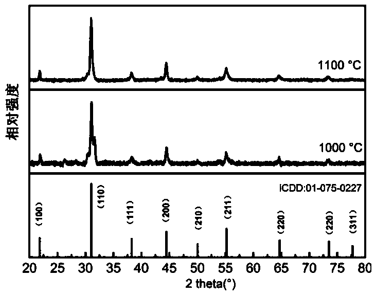 Preparation of cobalt-based cathode material with low thermal expansion coefficient for solid oxide fuel cell and application of cobalt-based cathode material