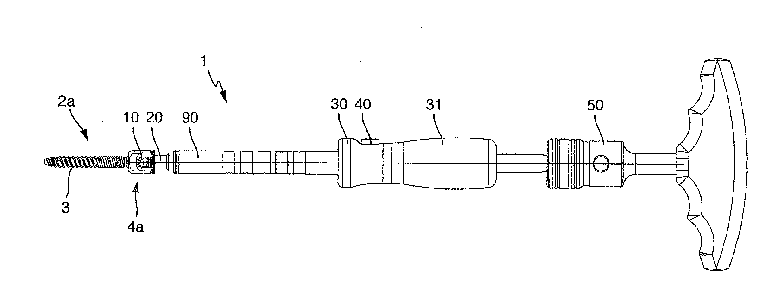 Screwdriver for bone screws