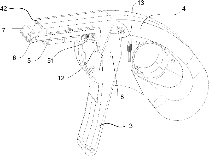 Launcher of gripper and gripper