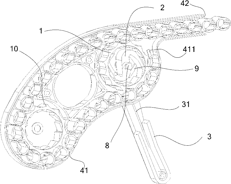 Launcher of gripper and gripper