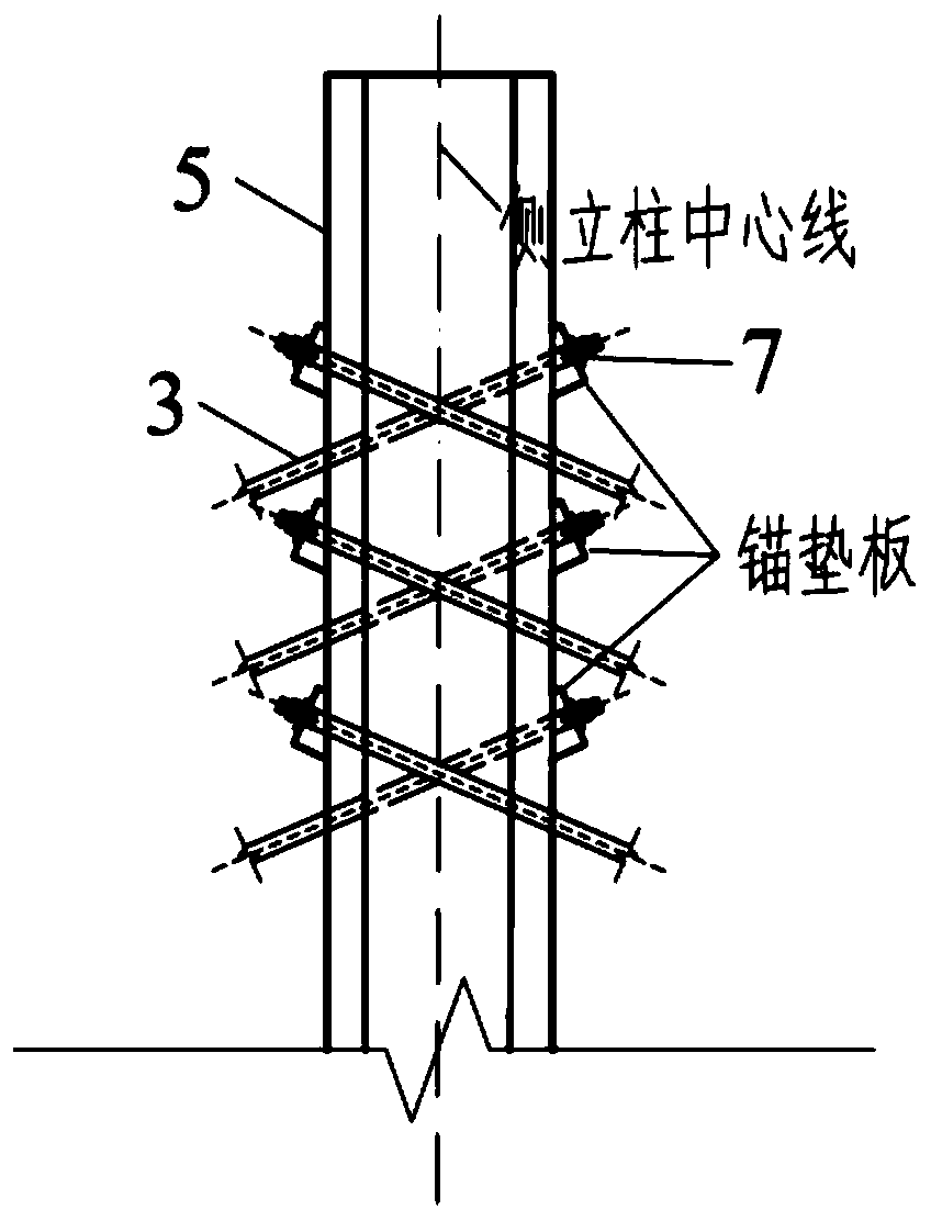 Method for improving bearing capacity of truss girder bridge through external prestressed tendons