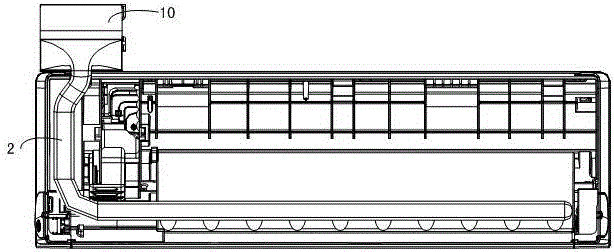 Wall-mounted air conditioner with drainage structure