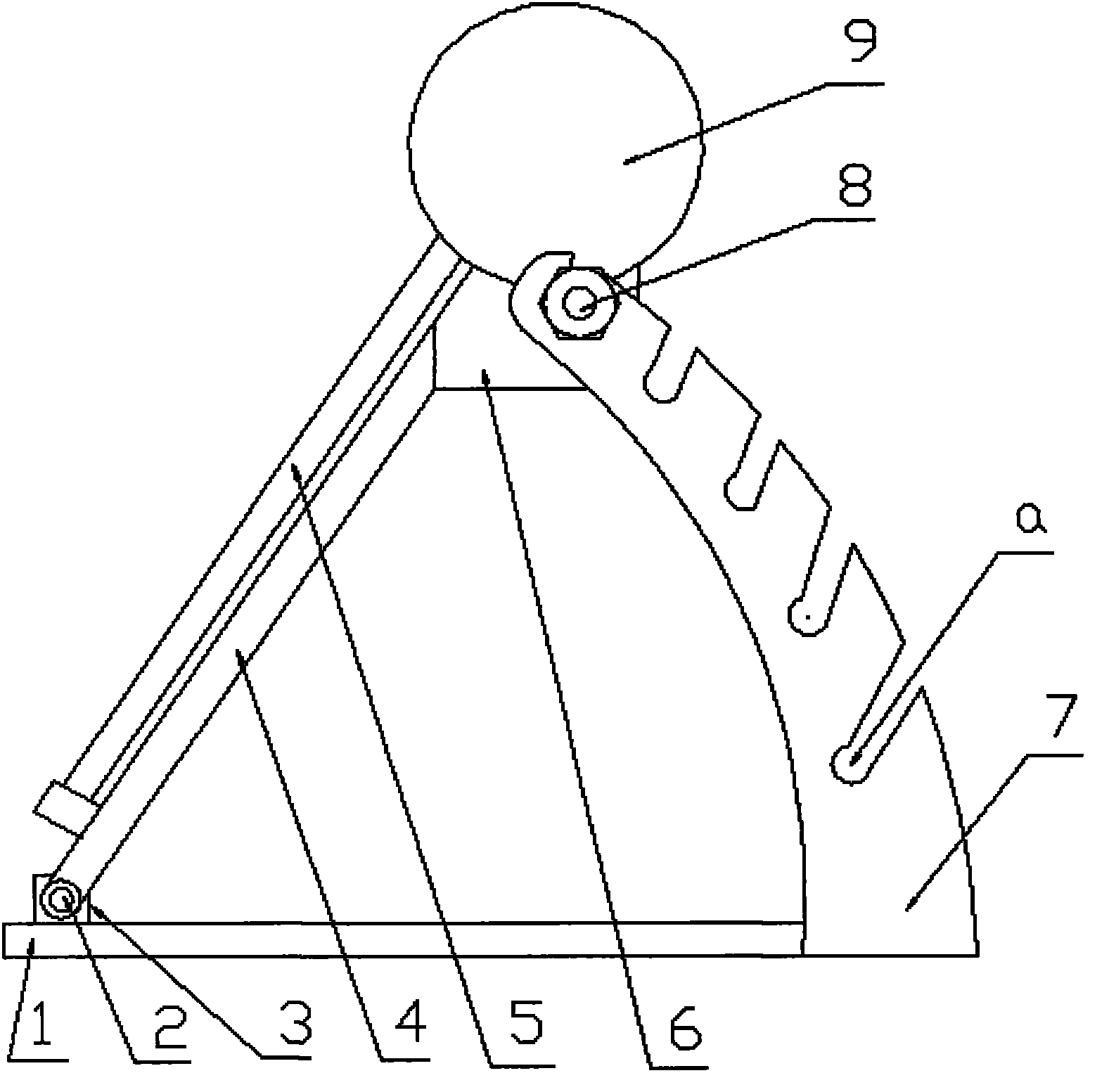 Structure of novel automatic adjustment type solar water heater seat