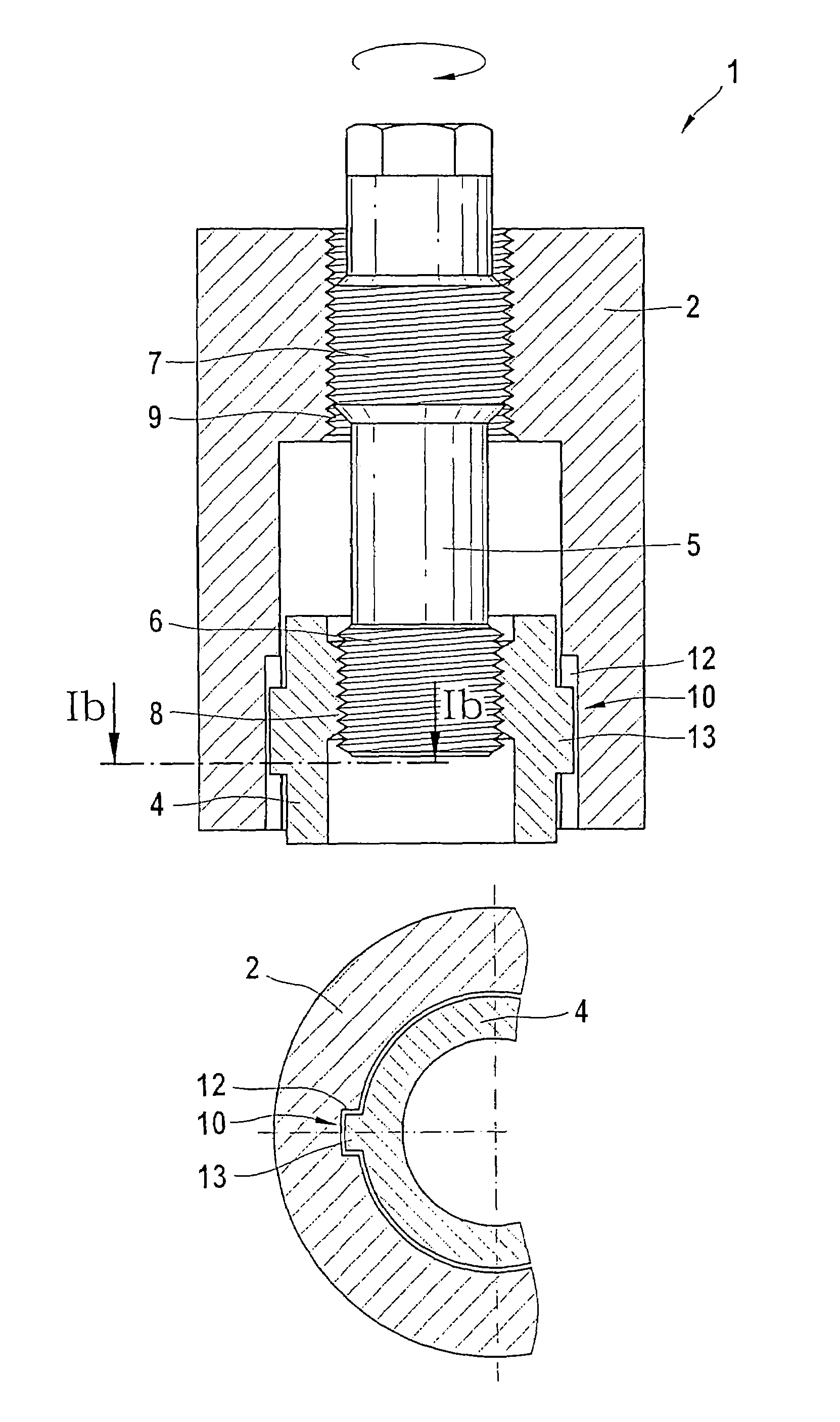 Device for adjusting the armature stroke of a solenoid valve