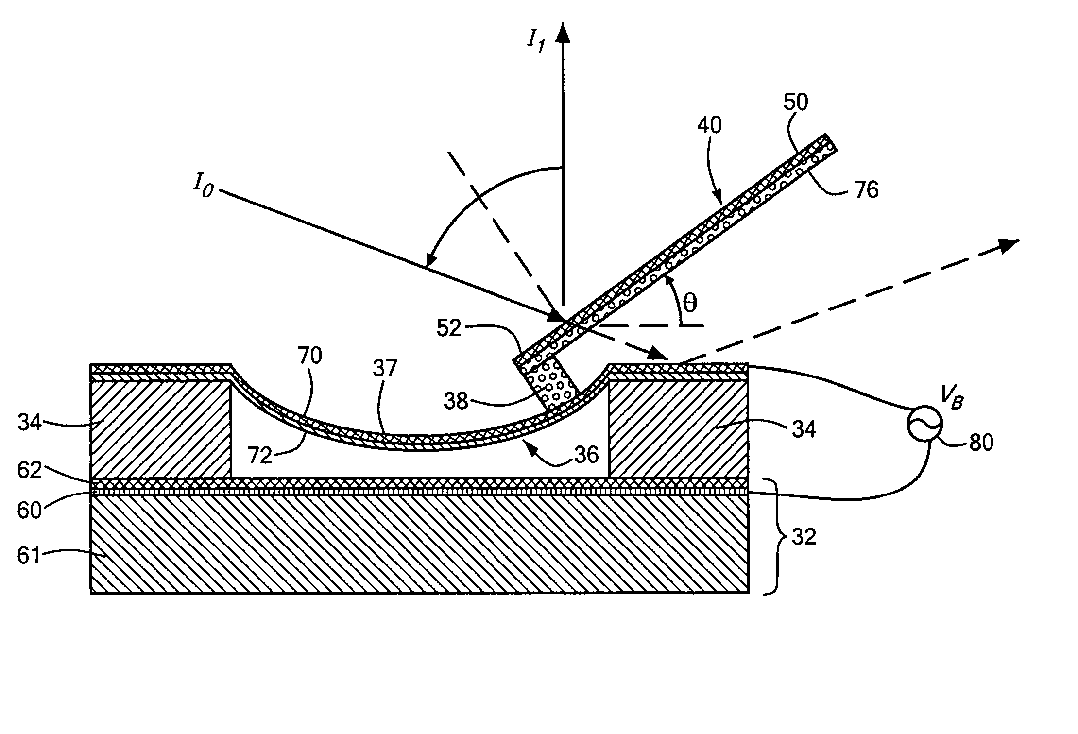 High angular deflection micro-mirror system