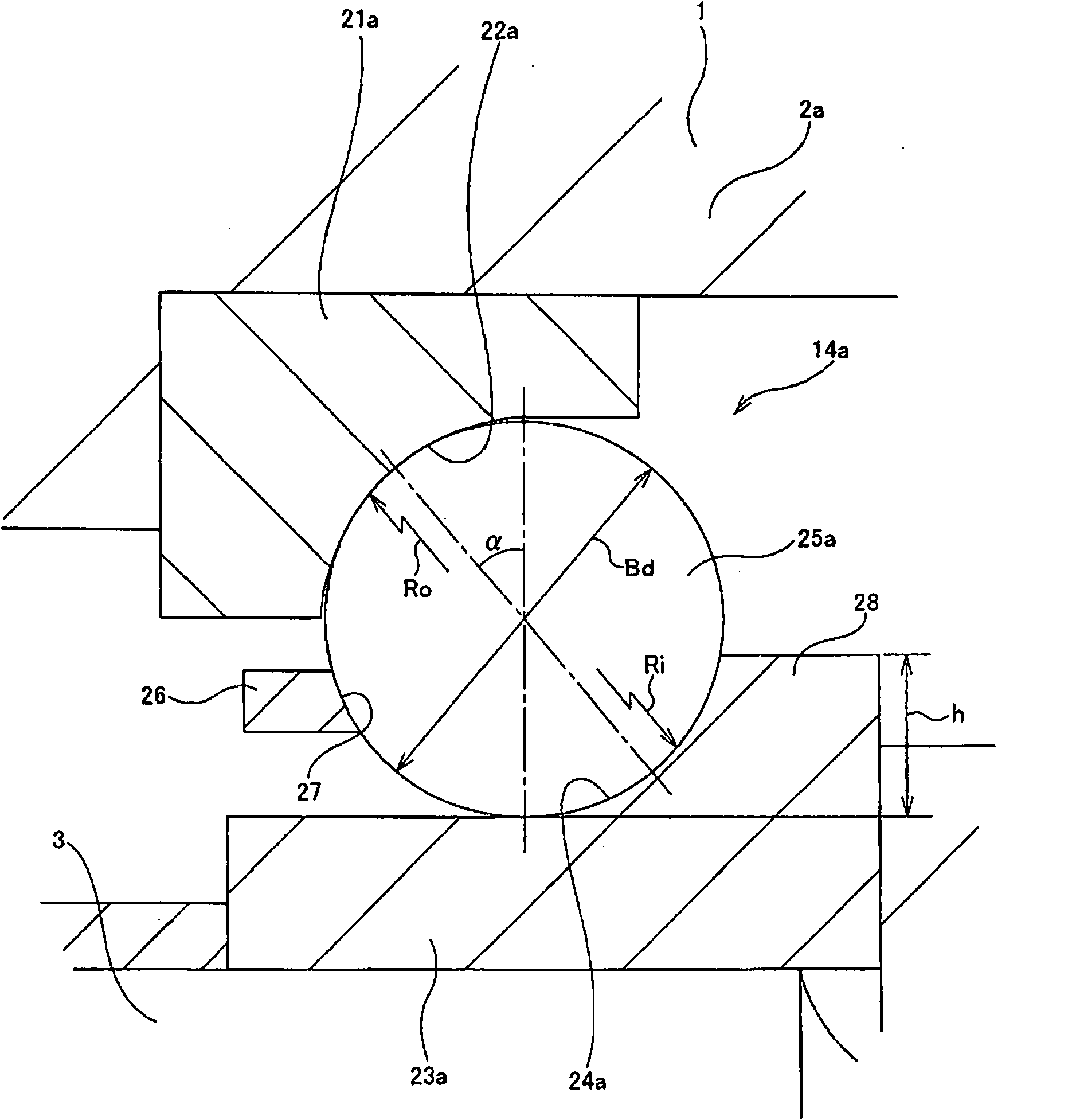 Rotation support device for pinion shaft