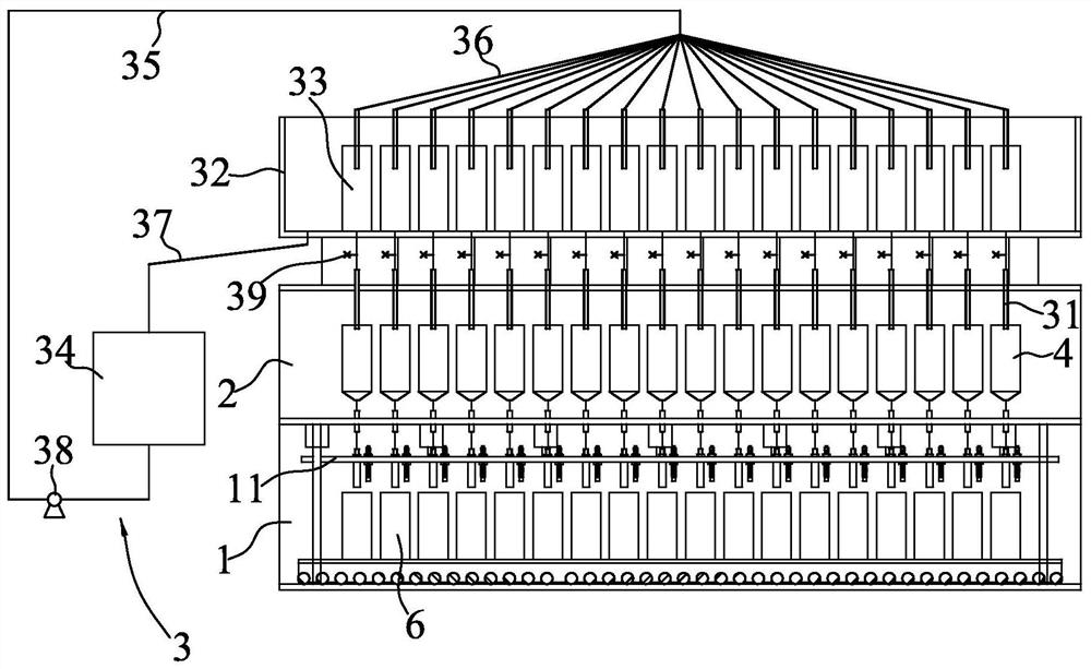 A battery acid addition and chemical formation system