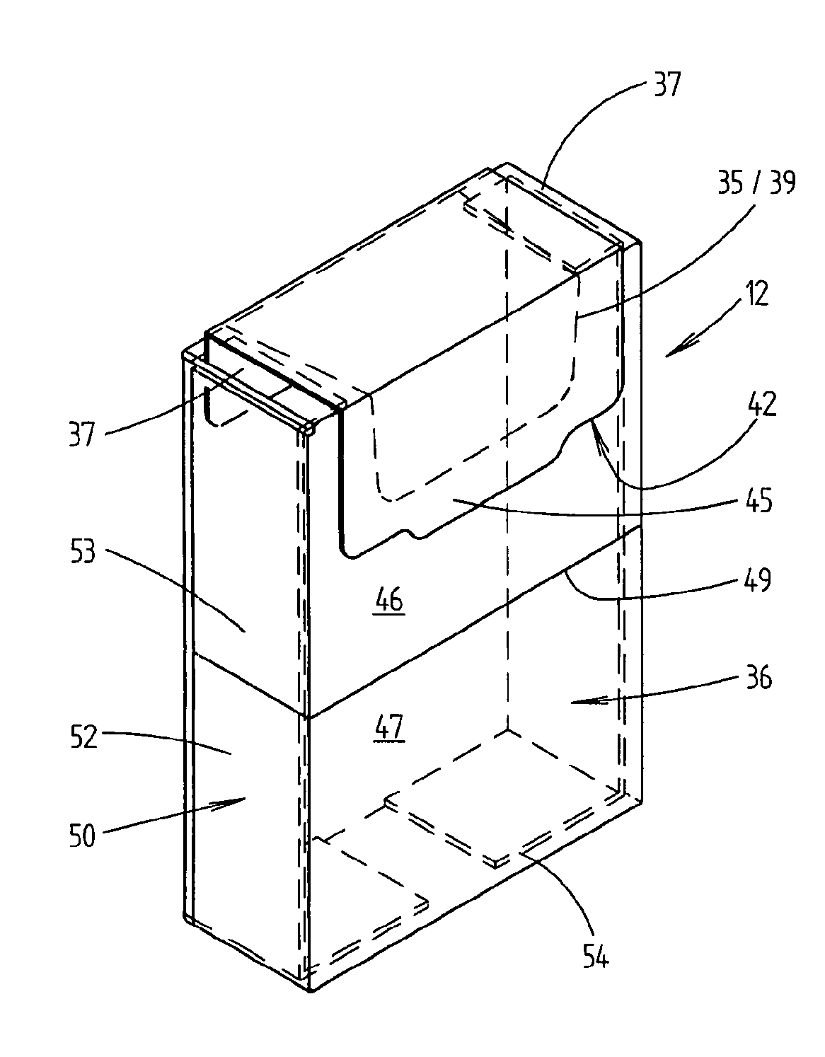 Cigarette pack and process and device for producing it