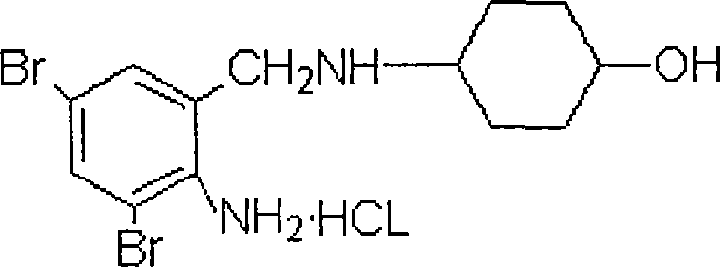 Compound ambroxol hydrochloride sustained-release tablet and preparation method thereof