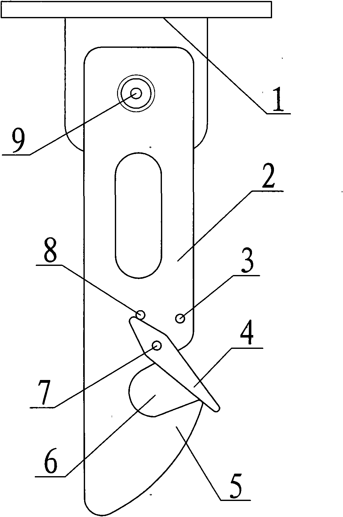 Anti-falling hook for garages