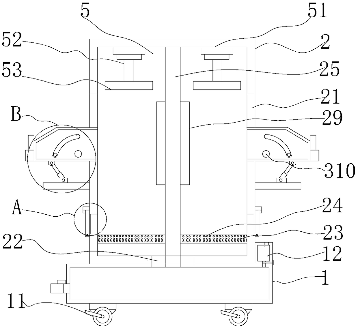 Prophylactic medicine waste cleaning equipment for biotechnology