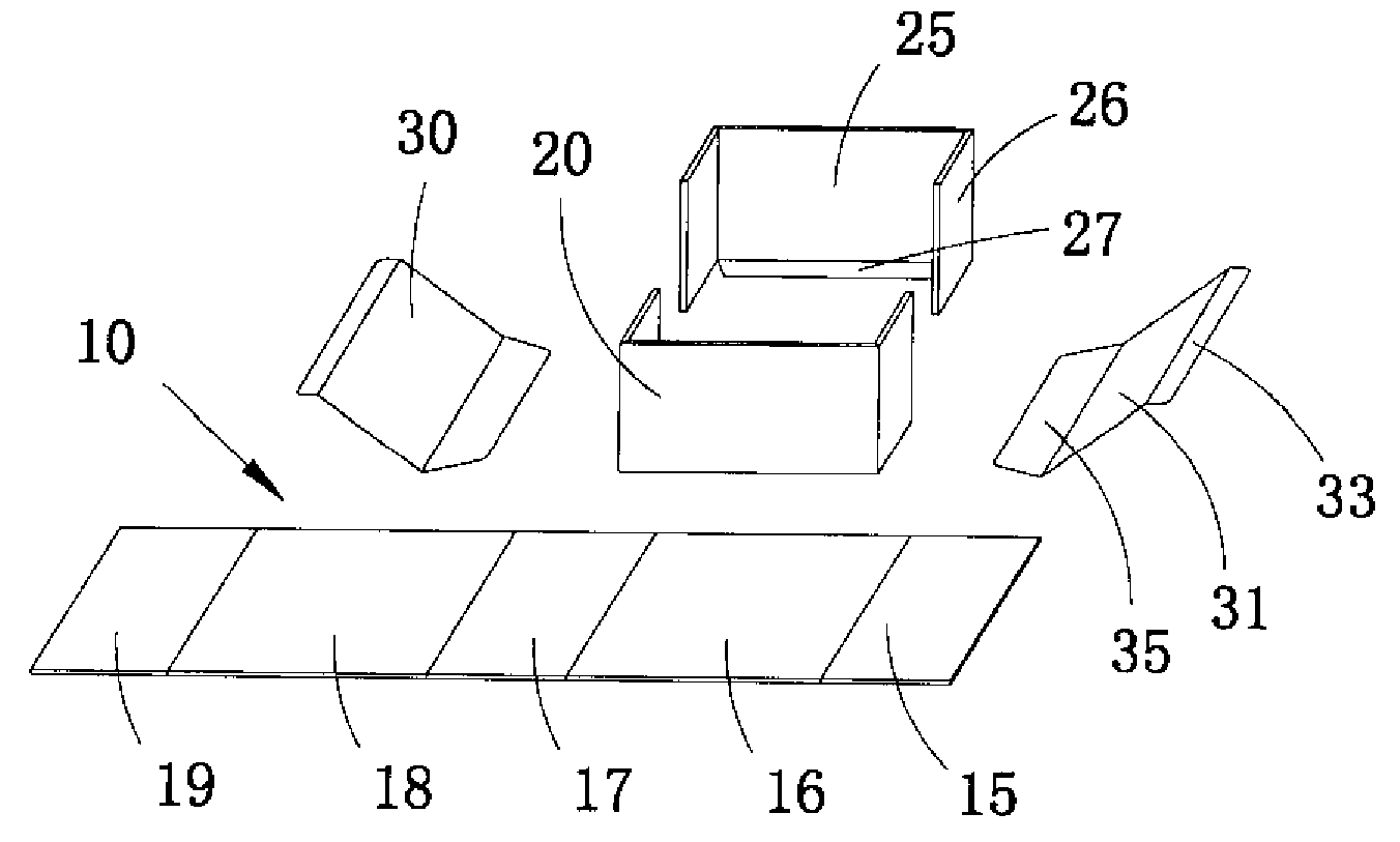 Foldable packing box