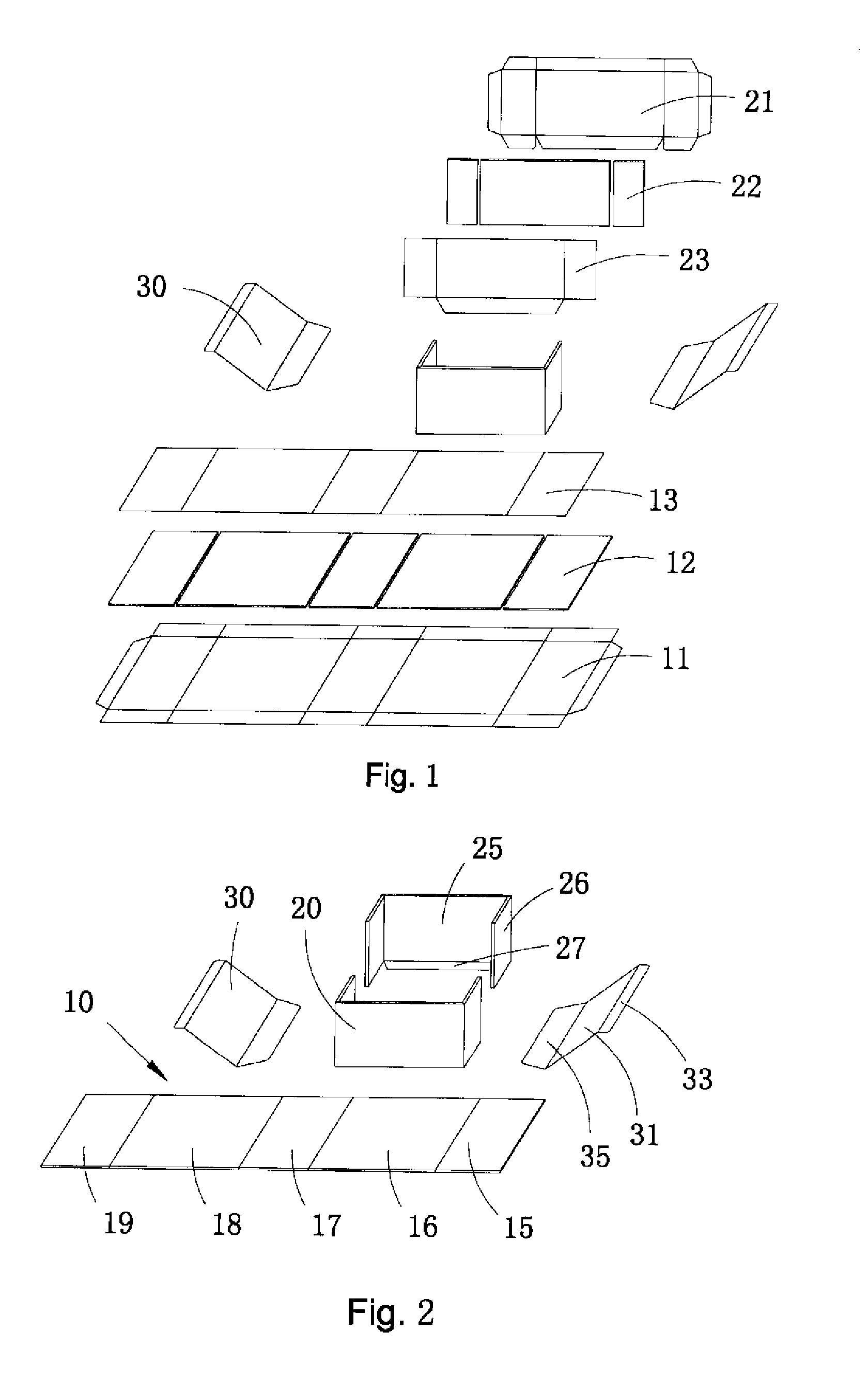 Foldable packing box