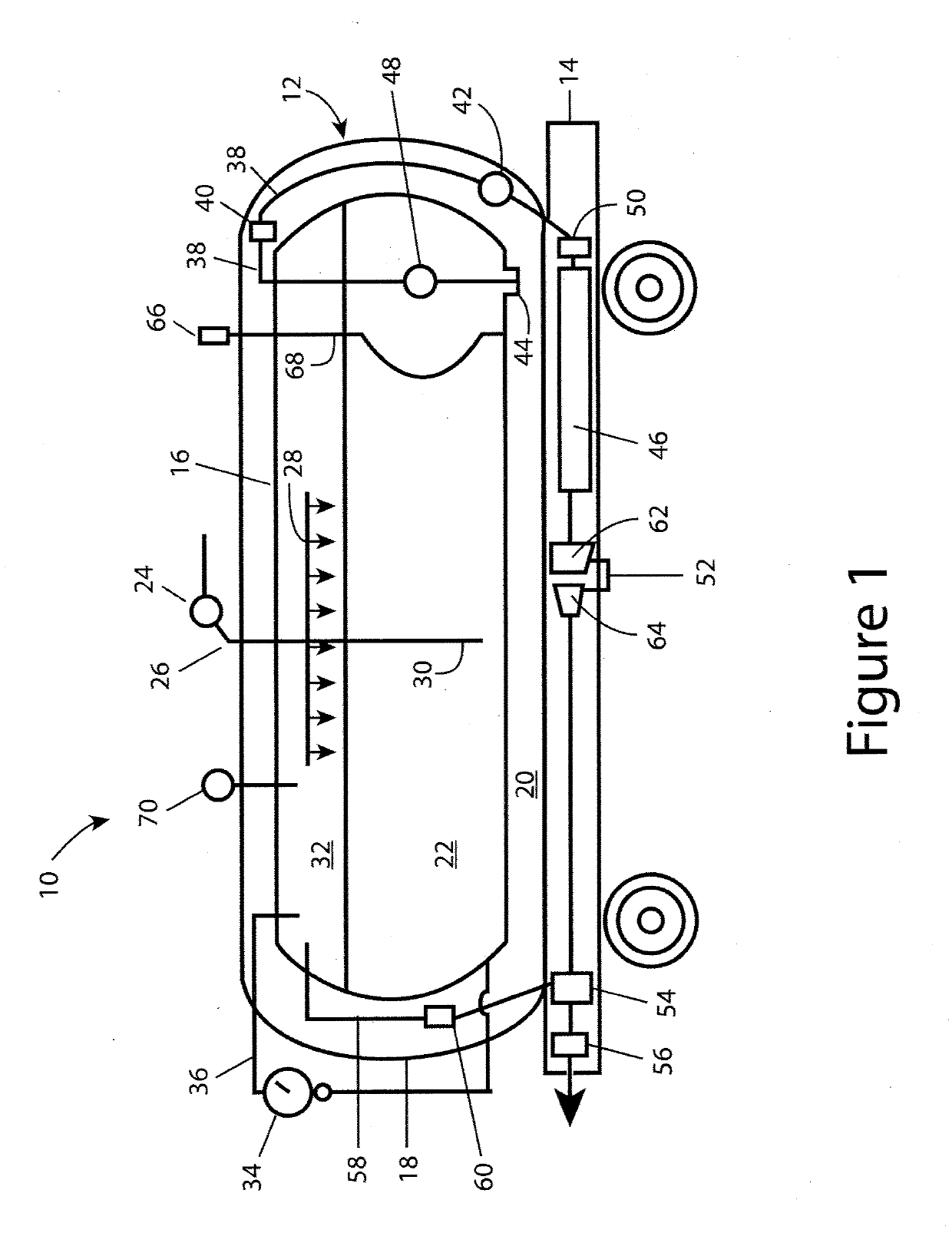 Low Pressure Fuel Management and Delivery System for a Liquefied Natural Gas Rail Locomotive Tender