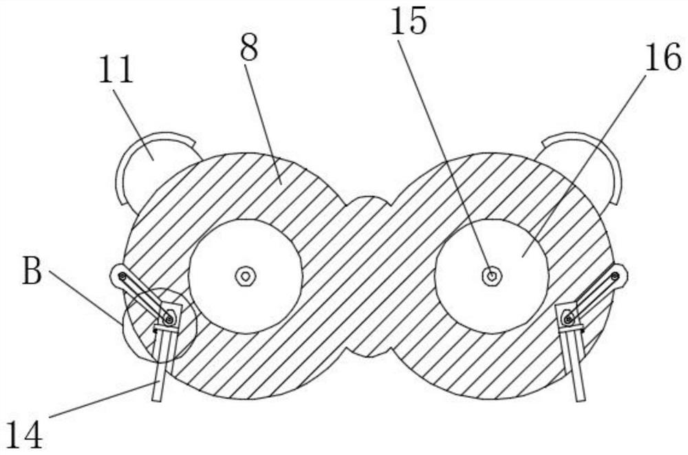 Novel road construction warning device for municipal engineering