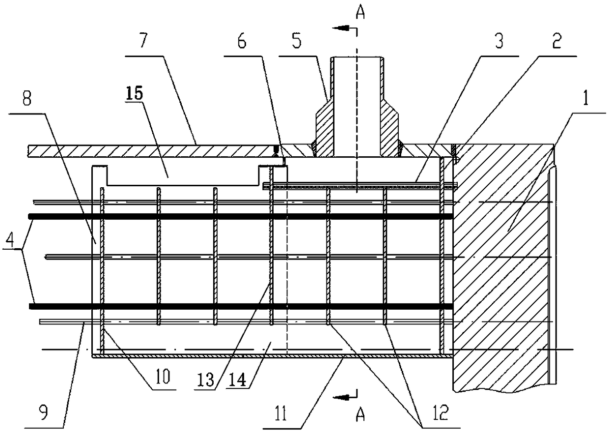 Superheat segment structure increasing input rate of high-pressure heater