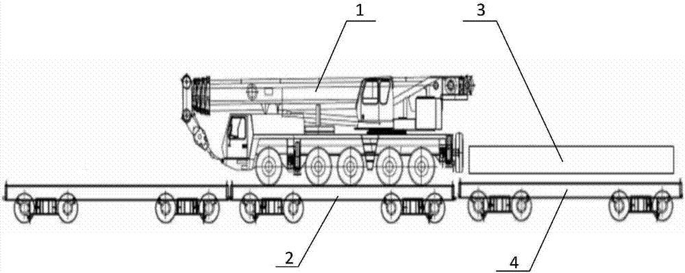 Hoisting method for construction along railway