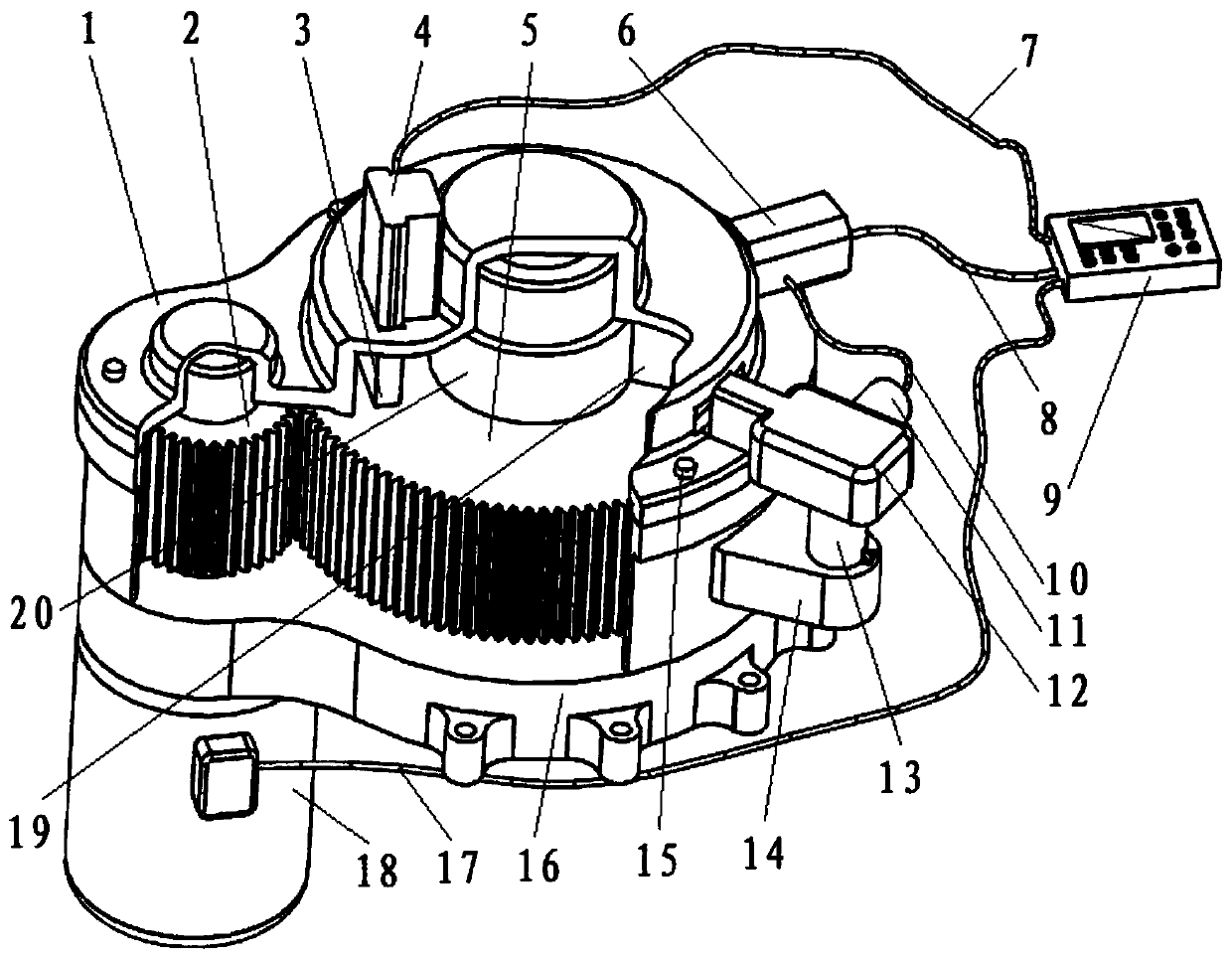 Acousto-optic coupling frequency shift encryption device