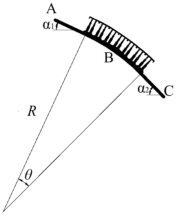 Pseudo-inclined variable-angle layout method for fully-mechanized mining/caving face in large-dip coal seam with variable angle