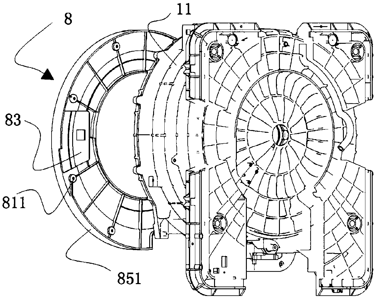 Wall-mounted clothes processing equipment