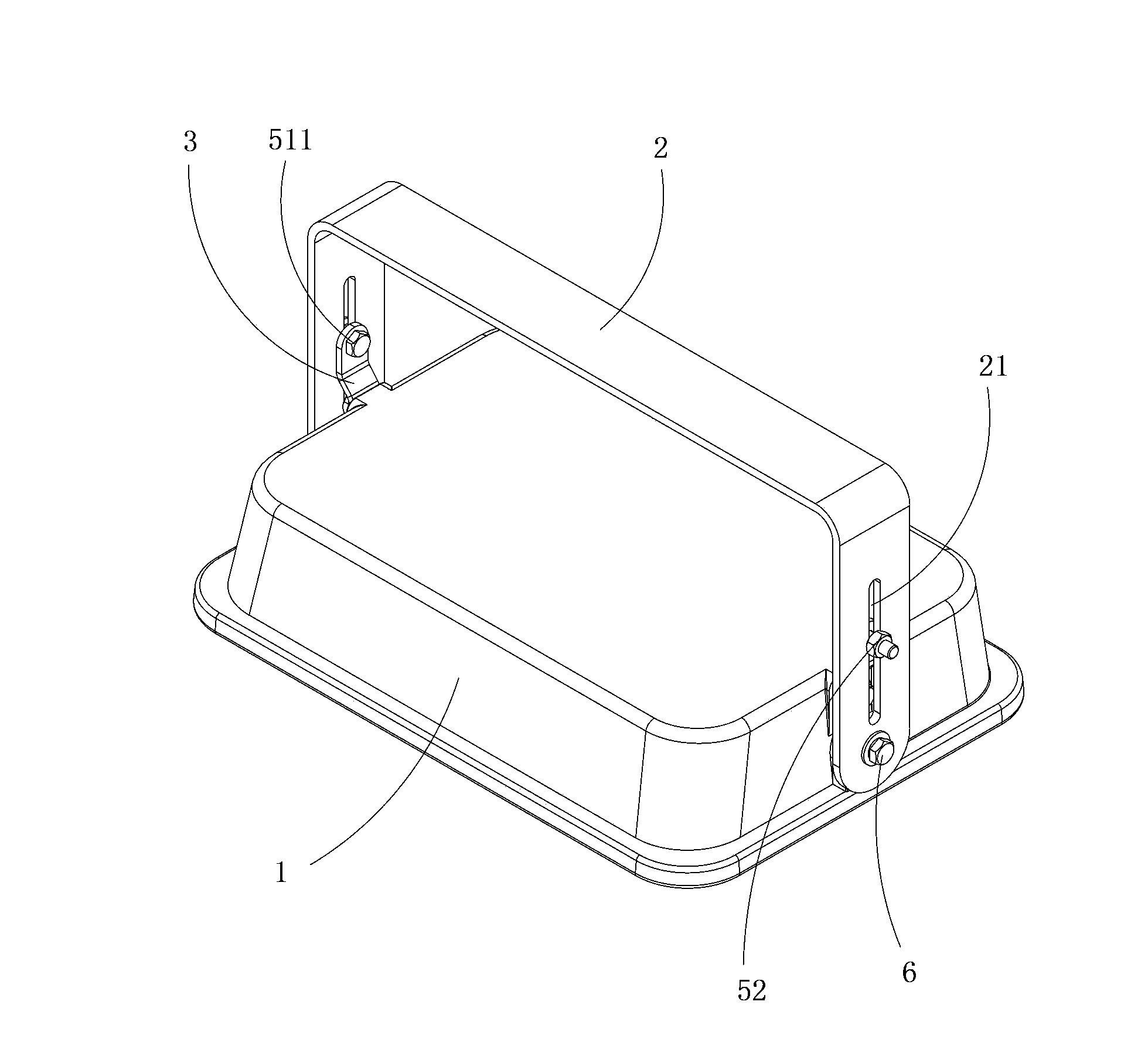 Lamp mounting structure