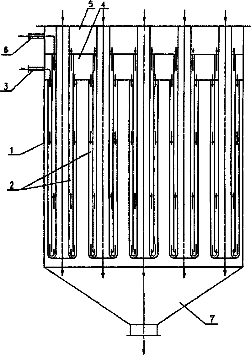 Novel coke powder cooling device