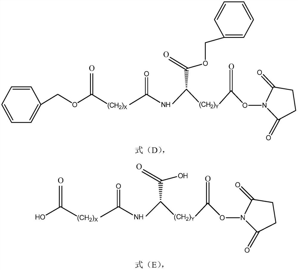 Method for preparing long-chain fatty diacid monobenzyl ester and application thereof