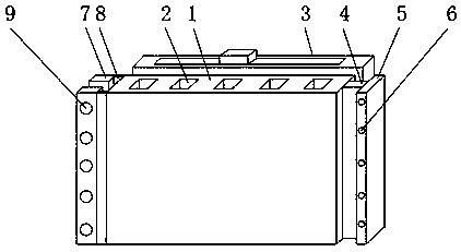 Hollow plastic building template capable of being conveniently replaced