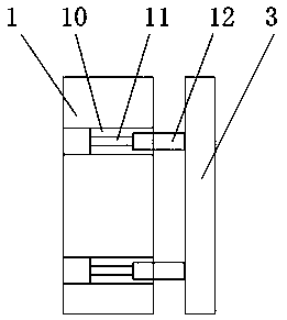 Hollow plastic building template capable of being conveniently replaced