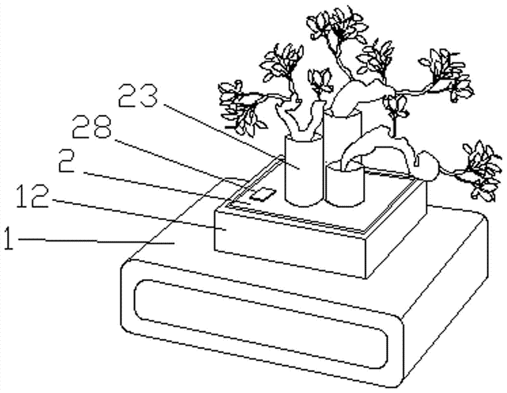 Window sill tea table mist culture planter