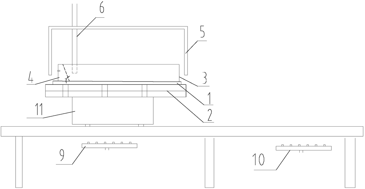 Optical glass edge drop material forming device and forming method