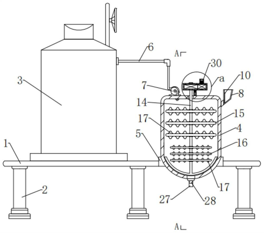 Method for preparing organic fertilizer from food waste anaerobic fermentation biogas residue