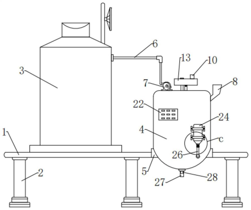 Method for preparing organic fertilizer from food waste anaerobic fermentation biogas residue