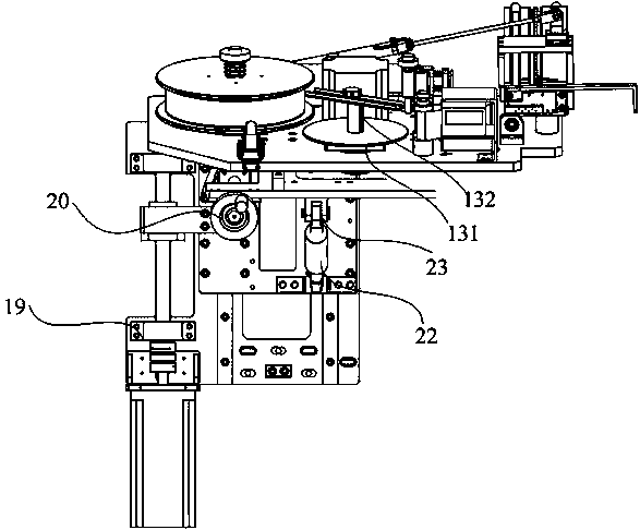 A tire automatic labeling equipment