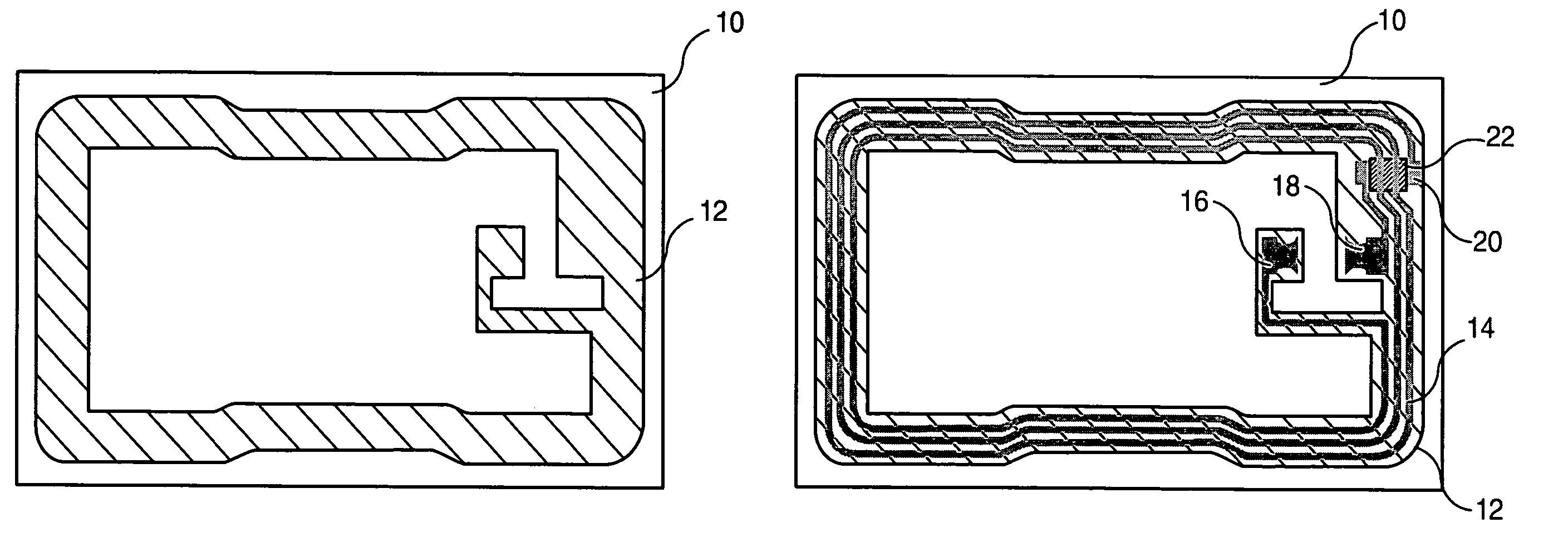 Method for making a smart card antenna on a thermoplastic support and resulting smartcard