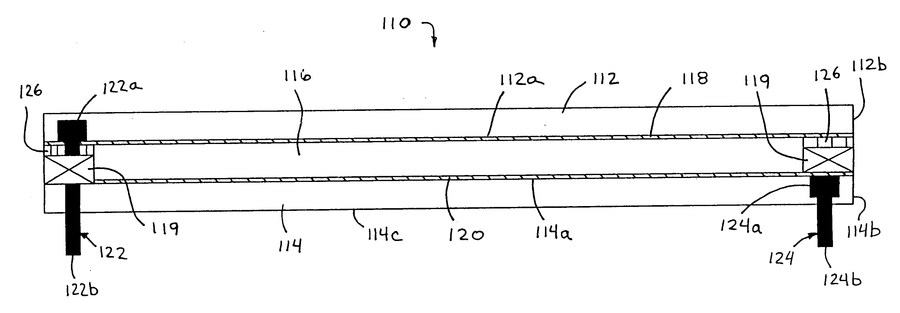 Electro-optic reflective element assembly