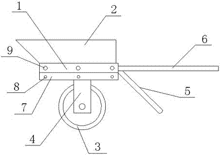 A high-reliability transport trolley structure used in construction sites