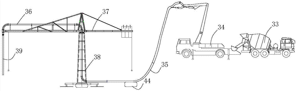 Method for constructing basement retaining wall based on brick base membrane modeling wall